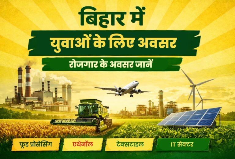 Bihar me Naye Udyog 2026 – नए उद्योग और रोजगार अवसर