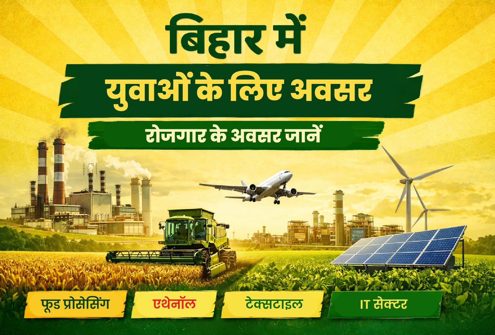 Bihar me Naye Udyog 2026 – नए उद्योग और रोजगार अवसर